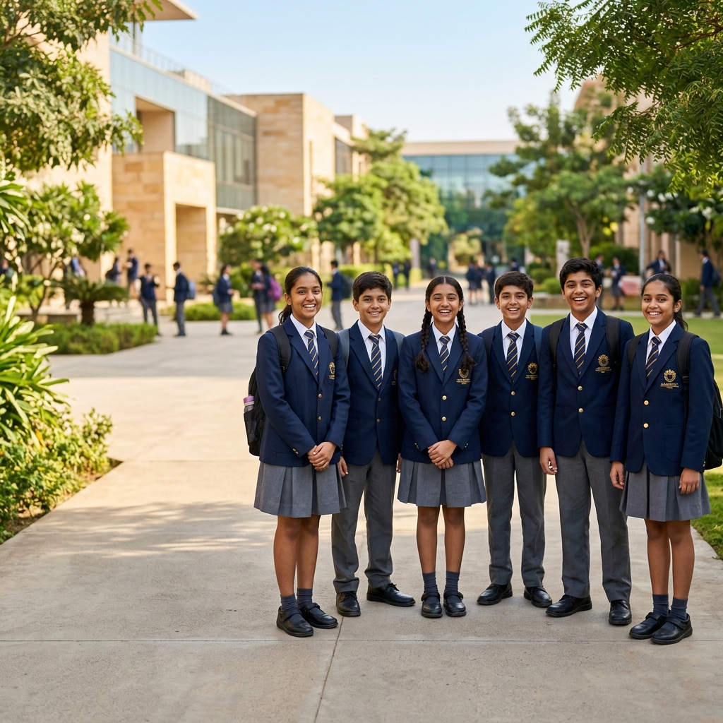 Students in uniform