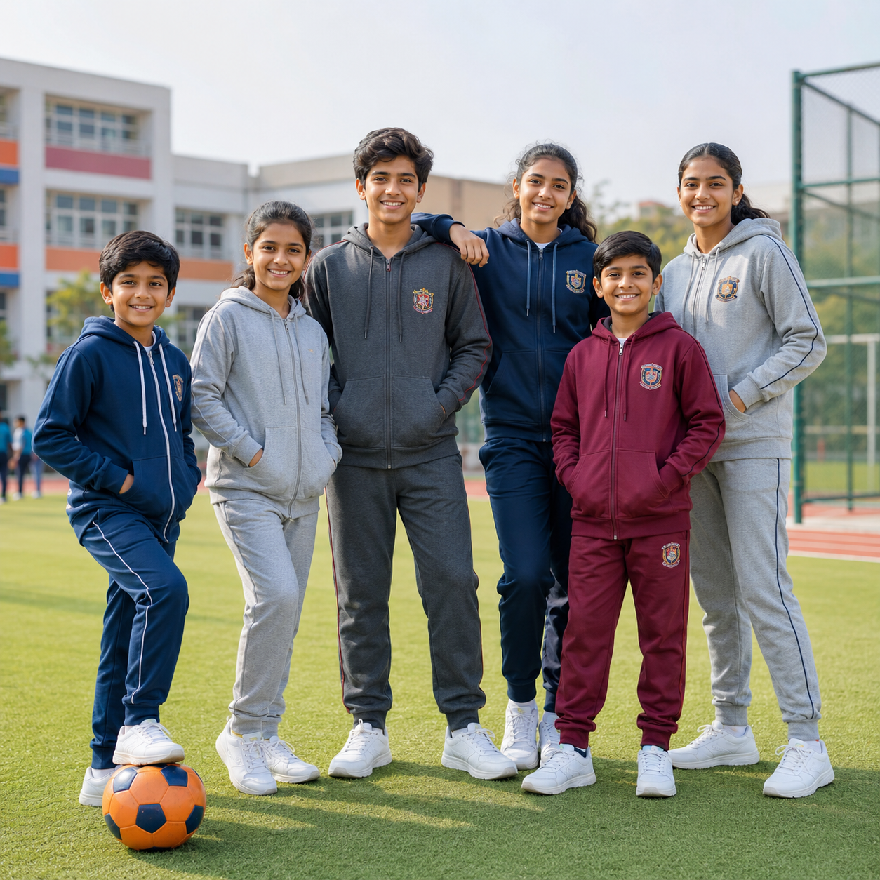 Bright campus moments with friends
